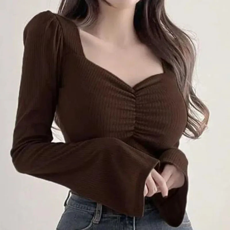 "Cocoa Couture"
 Fashionably Cozy Long Sleeve Shirt